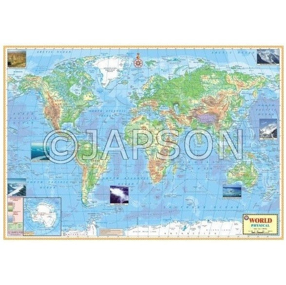 Maps (Physical) Charts, School Education Maps (Physical) Charts, School Education